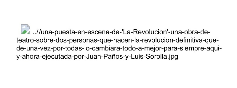 Una puesta en escena de 'La Revolución' @ EL UMBRAL DE PRIMAVERA